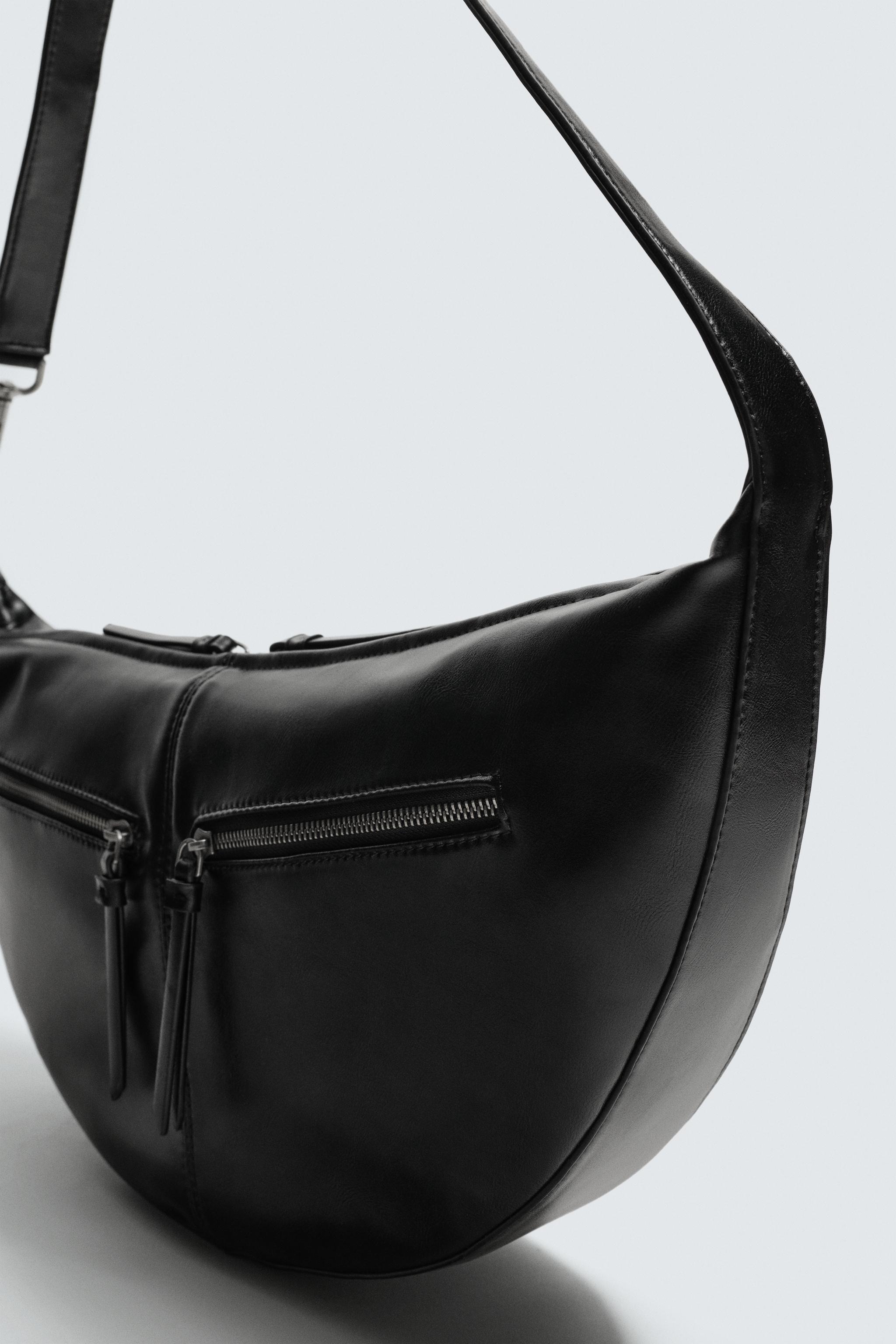 TOPSTITCHED SHOULDER BAG